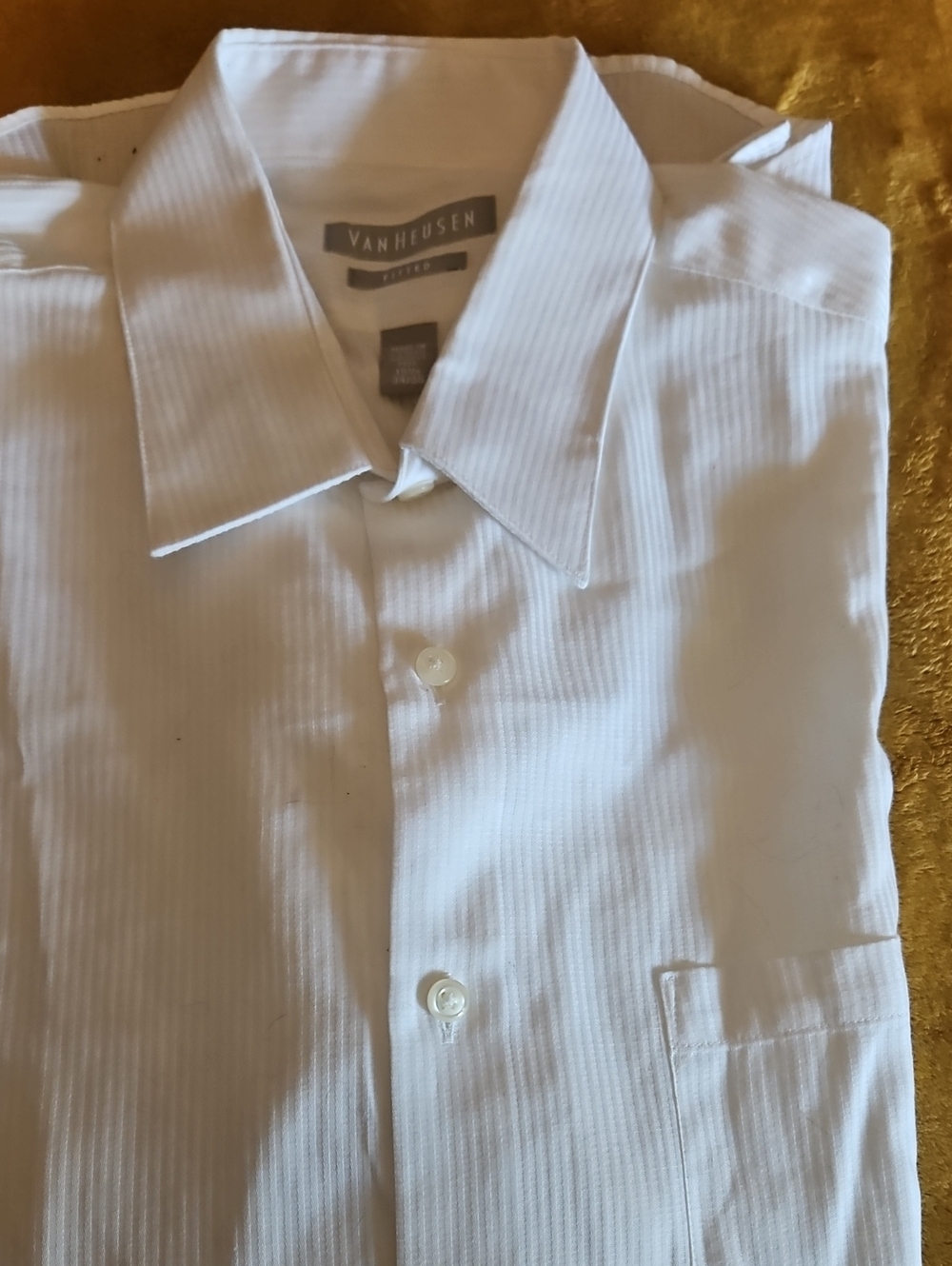 Van Heusen White Men's Dress Shirt